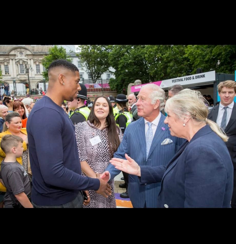 Meeting with King Charles III at community event